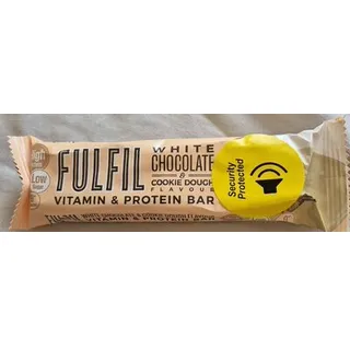 Fulfil White Chocolate & Cookie Dough Vitamin & Protein Bar, front of pack